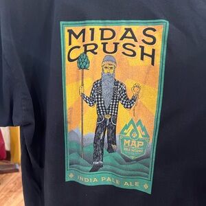 Midas Crush IPA Brewery Black T-Shirt